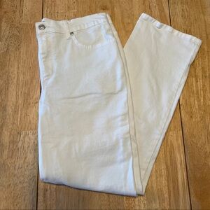 Gloria Vanserbilt White “Amanda” Jeans ~ Size 12